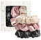 3er Set 100% Mulberry Seiden Scrunchies für Damen in 22 Momme Seide Haargummiaus Scrunchies Haargummi Silk Hair Ties aus Mulberry Silk Seide Haargummi zum Schlafen für weniger Frizz & Haarbruch