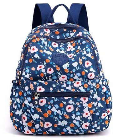 YUESITE Damen Rucksack Klein Schultertasche Wasserdicht Nylon Cityrucksack Daypack Tagesrucksack zum Alltag Reise Schule Freizeit Morgenlatte