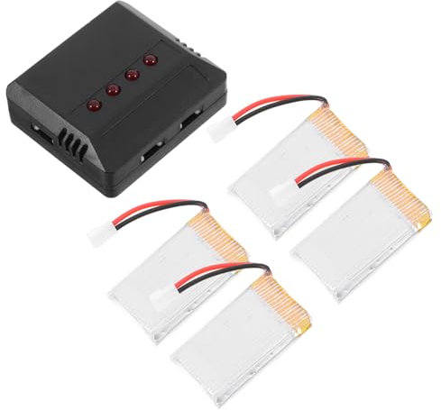 KONTONTY 4stücke -ionen Akku Mit Ladegerät Für Rc Erhöhen Sie Ihre Mit Leistungsstarken Ersatzakkus