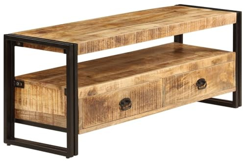 Gecheer Mobile Porta TV 120x35x45 cm Legno Massello di MangoCombinazione Mobile TV in Legno Multistrato