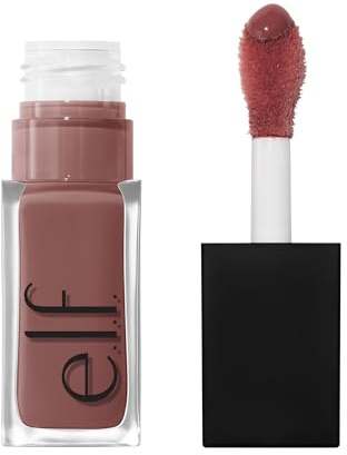 e.l.f. Glow Reviver Plumping Lip Oil, Tinted Lip Plumper for a High-Shine, Plump Finish, Infused with Jojoba Oil, Vegan & Cruelty-Free, Major Mauve