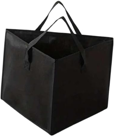 Baoblaze Contenitore Portaoggetti per Grucce, Borsa Portaoggetti Triangolare in PVC E Nylon Impermeabile, Borsa Organizer per Appendiabiti con Manici per Lavanderie, Guardaroba, Ripostigli, Nero