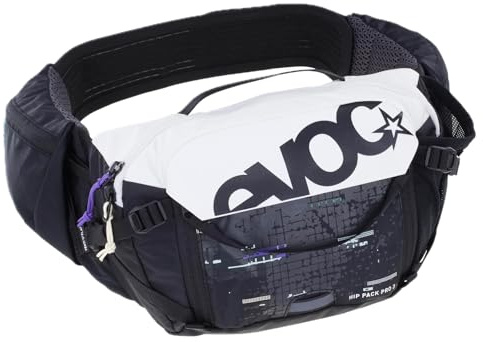 EVOC HIP Pack PRO 3 – Hüfttasche für Bike & Trail (3L Fassungsvermögen, Air Flow Contact System, Aero Flex Hüftgurt, Hüftgurttaschen & Flaschenhalter)