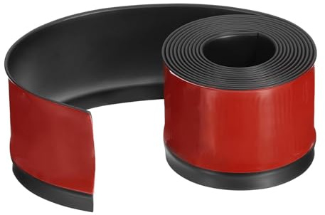 SZLIFE Moulures murales autocollantes, baguettes de finition, protections d'angle pour portes, comptoirs et sols, Noir