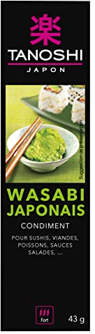 TANOSHI - Wasabi - Raifort Japonais à Utiliser comme Condiment - 1 Tubes de 43 g