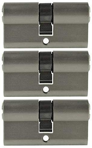3x 70mm Profilzylinder PZ 35/35 gleichschließend inkl. 10 Wendeschlüssel