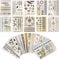 PROACC Metallic Temporäres Tattoo – 16 Blätter Musik Festival Flash Gold Temporäre Tattoos für Frauen, 300 Designs Wasserdichter goldener Tattoo-Aufkleber für den Körper von Mädchen