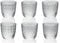 Sixties Set 6 Bicchieri Acqua Trasparente 6 Ottiche Assortite Cl. 31