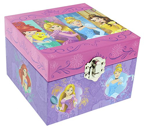 Disney Schmuckkästchen mit Musik, 11,4 x 11,4 x 8,3 cm Lizenziert