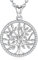 EUDORA Harmony Ball Lebensbaum Kette Damen Baum des Lebens Kette S925 Sterling Silber Schmuck Halsketten Mit CZ für Frauen, Bestes Geschenk für Damen Mutter Tochter Schwester Oma, Kette 45,7 cm