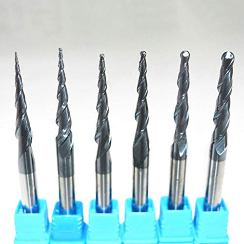 6mm konische Kugelfräser Kegelfräser Holzbearbeitung Fräser (D)
