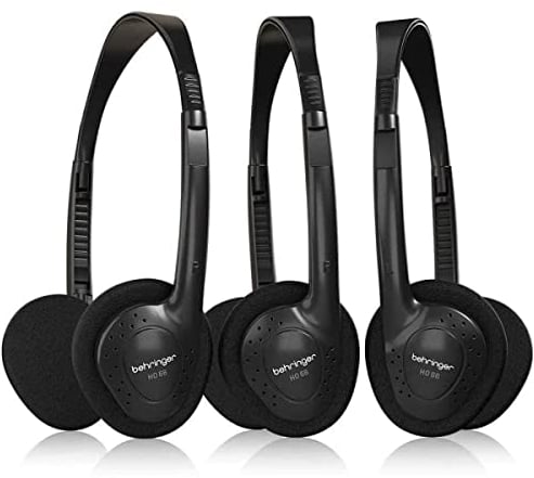 BEHRINGER HO 66 PACK DI 3 CUFFIE DINAMICHE MULTIUSO ON-EAR CON AMPIA RISPOSTA IN FREQUENZA