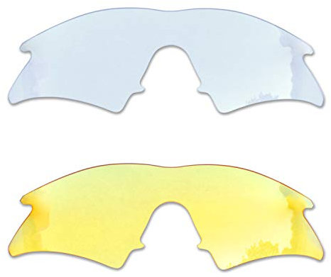 SOODASE Für Oakley M Frame Sweep Sonnenbrillen Transparentes/Transparentes Gelb 2 Paare Ersatzgläser