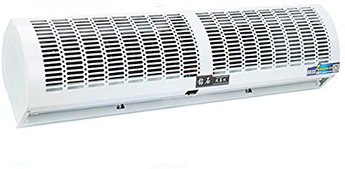 ZH-1 Barriera d'Aria Potente per Porta Ingresso, per Evitare l'ingresso di Insetti e Tenere la casa climatizzata, Interruttore a Pulsante a 2 velocità