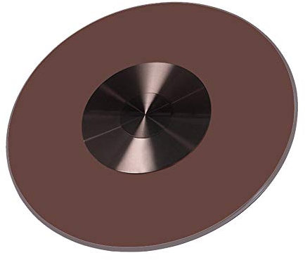 Table tournante en Verre Table à Manger en Verre trempé Platine tournante Ronde pour ménage Diamètre 60/70/80/85/90/100/110 / 120cm Plateau en Verre trempé Brun, antidéflagrant, Durable