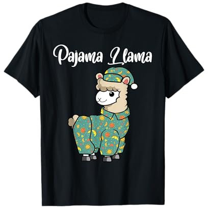 Divertente lama Pigiama Lama Pigiama Lama Pigiama Alpaca Maglietta