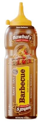 Nawhal’s Sauce Barbecue 500 Ml - Sauce smoky, idéale pour vos préparations chaudes ou froides - S’utilise en sauce ou marinade - Riche en goût fumé et texture savoureuse
