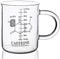Caffeine Beaker Mug,Caffeine mug, Chemistry Mug 16 oz Borosilicate Glass Coffee Mugs,Coffee Mugs,Measuring for Coffee, Graduated Beaker Mug (450ml)