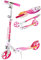 RAVEN Scooter Roller Tretroller Kickscooter für Kinder Erwachsene |klappbar | höhenverstellbar | Tragegurt | Klingel | Flaschenhalter (Anabel Orange/Pink mit Handbremse, 200mm)
