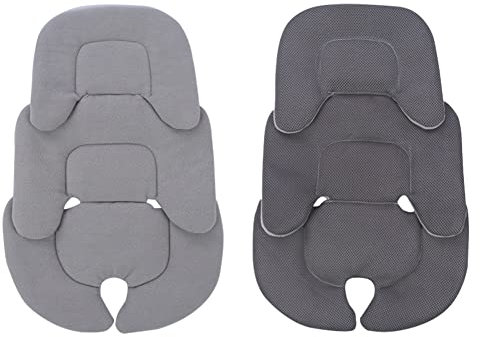 Baby Stroller Liner Pram Liner Car Seat Insert Infant Newborn Seat Liner for Stroller Buggy Pushchair Baby High Chair Bassinet Soft Cosy Plush & Mesh Seat Cushion Reversible