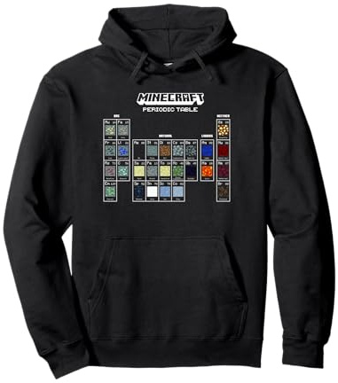 Minecraft Periodic Table Of Blocks Pullover Hoodie