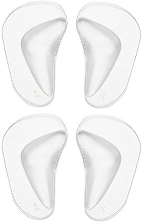 Solette Ortopediche in Silicone, Cuscino di Supporto per Plantare per Piedi in Gel, Solette per Plantare per Fascite Plantare a Piedi Piatti, Cuscinetti per Cuscino con Inserto