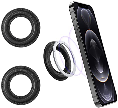 Nillkin SnapHold MagSafe Halterung,Upgrade MagSafe Autohalterung[2er Pack],MagSafe Wandhalterung Magnetring Kompatibel mit iPhone 16/15/14/13/12 Pro Max/Pro/Plus Series oder Magnetic hülle, Schwarz