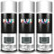 PLUS HOME Pintura Spray 520cc para pintar todo tipo de super cies: madera, metal, cartón, tela, piedra, bra de vidrio, plásticos rígidos, etc para bricolaje y DIY.Gris Oscuro (Ral:7011)(Paquete de 3)