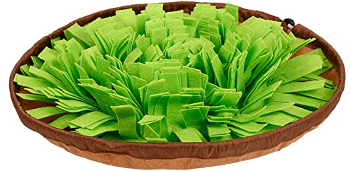 Edoxus Tapis à renifler pour chien - Grand jouet intelligent - Gamelle anti-glissement - Durable - Lavable et passe au sèche-linge - Vert