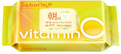 Saborino Mezama Sheet Vitat C 30 Pieces Morning all-in-one sheet mask