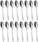 BEWOS Set de 16 Cuillere a Soupe en Argent, Cuillere en Acier Inoxydable de 20,5 Cm / 8,07 Inch, Cuillere a Cafe de Une Bonne, Lavable au Lave-vaisselle, Idéales Pour la Maison, les Restaurants