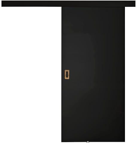 KIER FURNITURE Schiebetür Komplettset WERDI 90 - Innentüren Komplettset - Wohnzimmer Schiebetür - Modern Schiebetüren - Sliding Door - Tür Eiche Handwerk 96x205x1,6 cm