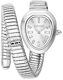 Just Cavalli Damen Analog Quarz Uhr mit Edelstahl Armband JC1L222M0015