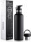 Sivaphe Insulated Water Bottle Leak-Proof for Sports Outdoor Stainless Steel, Double Walled Vacuum Drink Flasks with Lids and Straw 750ml Black
