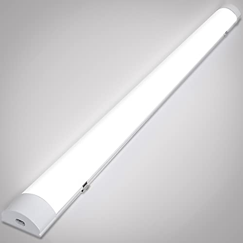 Gimisgu LED Feuchtraumleuchte 150CM, 48W Deckenleuchte Neutralweiß 4000K, Led Röhre IP65, led garagenbeleuchtung, led werkstattlampe, Weiß
