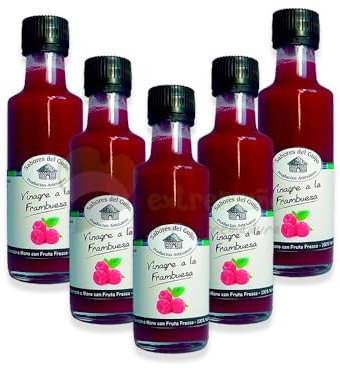Pack 5 Vinagres Sabores del Guijo Frambuesa Gourmet Extremadura