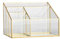 Cosmetic Organisers Glass Cosmetic Storage Box, Nail Tool Eyeliner Makeup Brush Jewelry Dressing Table Living Room Desktop Debris Storage Box