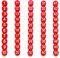 1-50 Magnetische Zahlen, Magnete mit Nummer für trocken abwischbare Tafeln, runde Zahlen-Kühlschrankmagnete für Whiteboard in Haus und Büro (2,0 cm Durchmesser, Rot)