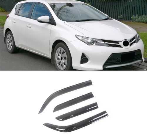 ZUMAHA Auto Windabweiser Autofenster für Toyota Auris E150 E180 2007-2019 Seitenfenster-Deflektor Seitenfenstervisiere, Lüftungsschutz, Schatten, Regenschutz Zubehör,ForE180/2013-2019