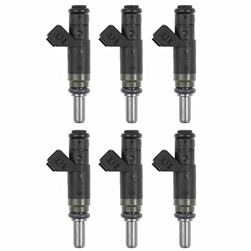 Einspritzdüsen für Autos Für B&MW 1 E87 E46 3 E90 E91 116i 118i 120i 316i 318i 320i 320si X3 E83 Z4 E85 Auto Kraftstoff Hochohmige Einspritzdüse 13537506158 HAENJA (Color : 6PCS)