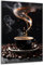 DARO Design - Wand-Bild auf 6mm HDF 84x56 cm Kaffee-Tasse Dampf - Wand-Deko Bilder Geschenk