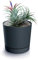 magubo Blumentopf mit Untersetzer, Übertöpfe für Zimmerpflanzen, Pflanzkübel, Übertopf Groß, 35 cm Durchmesser, Elegantes Design für Innen- und Außenbereich (Anthrazit, 350)