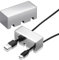 Tandefio 60 mm x 25 mm Cable Holder Clips Stainless Steel Cord Organizer Weighted Cable Management Holder Keeper for Desk Cord Management Fixture for Nightstand Mouse Office Home Travel