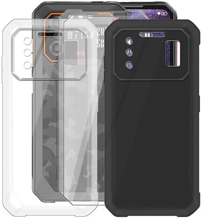 HGJTFANY Cover per IIIF150 B2 (6.50) con 2 X Vetro Temperato, Ultra Sottile Morbida Silicone Protettiva Case Anti-Caduta TPU Custodia per IIIF150 B2 - Nero + Clear