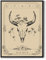MHARTK66 Konstellation Leinwand Bilder mit Rahmen Schwarz, 30x40 cm Stier Tarot Wandbilder Wohnzimmer, Hexe Dunkle Akademie Wandkunst Aesthetic, Gotische Wanddeko Schlafzimmer Desktop Zimmer Flur