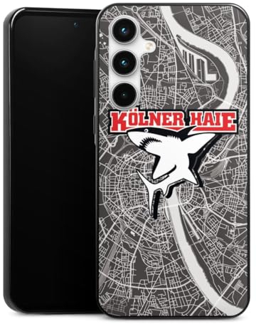 DeinDesign Slim Case extra dünn kompatibel mit Samsung Galaxy A35 5G Silikon Handyhülle schwarz Hülle Offizielles Lizenzprodukt Kölner Haie Eishockey