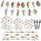 Gone Fishing Birthday Party Supplies Decoration Fishing Themed Include Banner, Tablecloth, Plates, Napkins and Tableware Set for Fishing Party Fishing Tournament Party