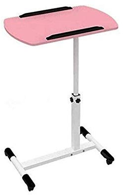 N/A Table pliante rose Tables de jardin Tables à manger Tables, bureau portable à hauteur réglable pour ordinateur portable Lit Canapé Support pour ordinateur portable Bureaux pour ordinateur por
