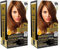Thader Th Pharma V-Color Kit de Tinte permanente Sin Amoniaco con Oro Líquido 100% Cobertura de canas, 120 ml (No. 7.03 Rubio medio natural dorado) (Paquete de 2)