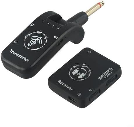 Zilimontt Wireless in-Ear Monitor System Transmitter and Beltpack Receiver Automatic Pairing 2.4GHz Wireless IEM System for Studio, Band Rehearsal, Live Performance